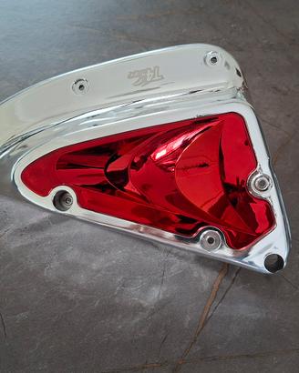 coperchio cassa filtro t4 tenere cromato e rosso /