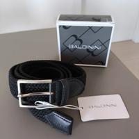 Baldini - Cinta Uomo Nero con fibbia in acciaio, l