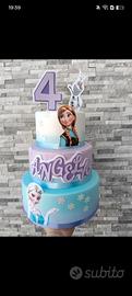 torta scenografica  Frozen 