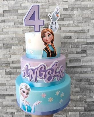 torta scenografica  Frozen 