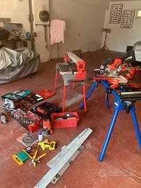 attrezzature da lavoro in blocco