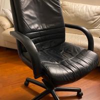 Poltrona da ufficio direzionale in pelle