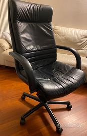 Poltrona da ufficio direzionale in pelle