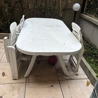 salotto da giardino plastica bianco