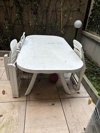 salotto da giardino plastica bianco