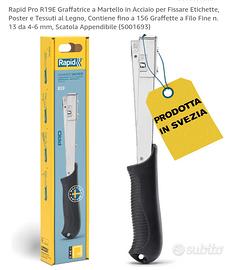 Graffatrice Martello Rapid Pro R19E Acciaio
