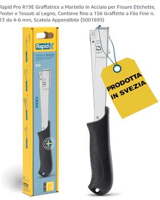 Graffatrice Martello Rapid Pro R19E Acciaio