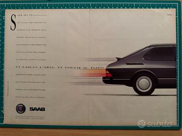 Pubblicità Saab 900 EP originale 1991 vintage
