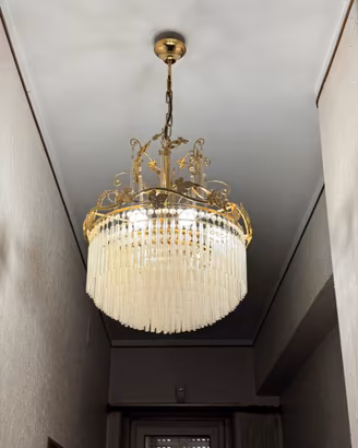 LAMPADARI VINTAGE (COPPIA) + APPLIQUE