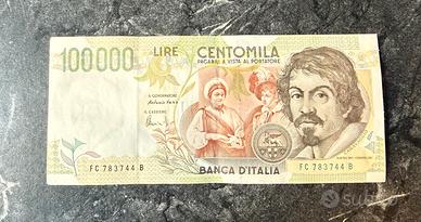 Banconota Lire Centomila/Cartamoneta