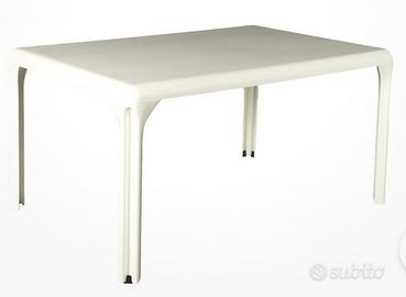 Tavolo Vico Magistretti Artemide 80x125 bianco