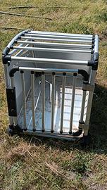 trasportino metallo cane 