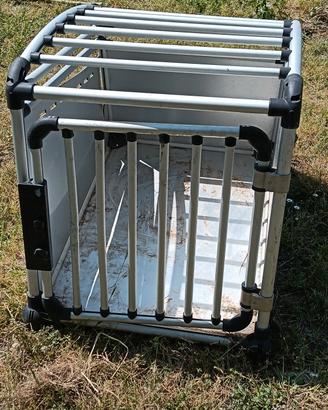 trasportino metallo cane 