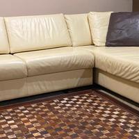 Divano in pelle angolare