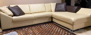 Divano in pelle angolare