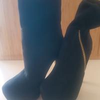 stivaletti tacco 12 con plateau 