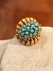 Anello vintage con turchese per donna