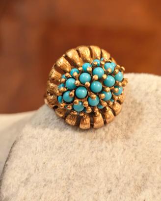 Anello vintage con turchese per donna
