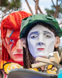 Teste carri allegorici bowie corsi carnevale