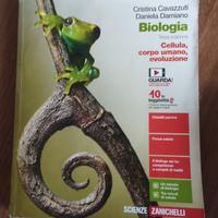 libro Biologia cellula, corpo umano, evoluzione 