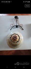 lampadario ad 1 lampada in ceramica 