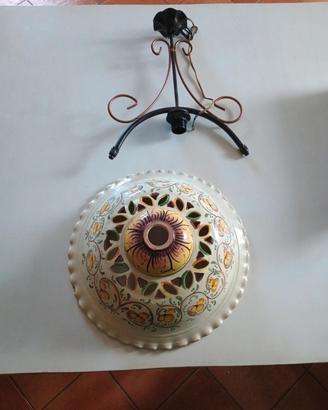 lampadario ad 1 lampada in ceramica 