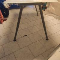 tavolo vetro satinato bianco