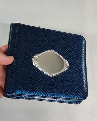 Portagioielli da viaggio vintage pelle e Argento