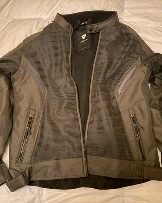 Giacca moto REV’IT TORQUE 2 H2O NERO/VERDE SCURO