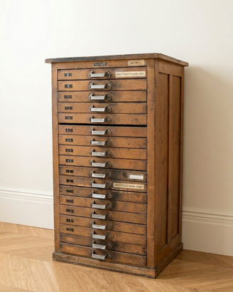 Cassettiera Tipografica Vintage – Tipografo