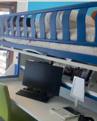 letto con scrivania