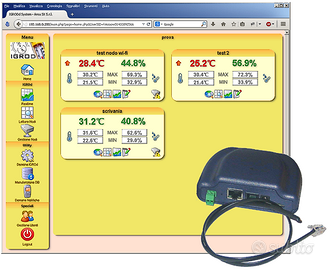 SISTEMA PROFESSIONALE PER MONITORAGGIO TEMPERATURA