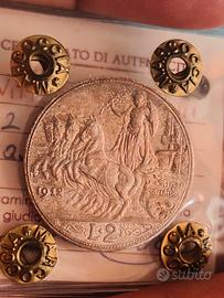 2 LIRE 1912 SPL PERIZIATA 