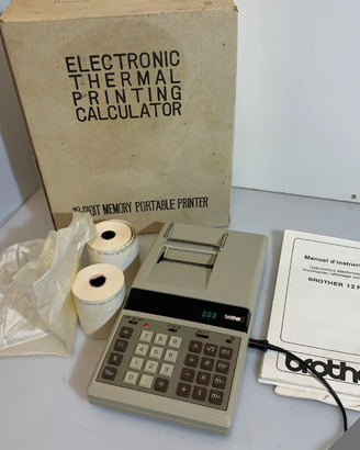 Calcolatrice vintage Brother 12 PD