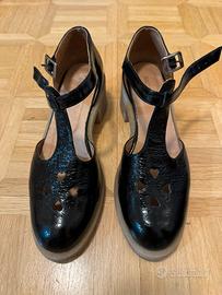 Sandali neri Rosie Blazac Paris pelle verniciata