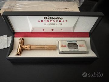 Gillette Aristocrat Adjustable Gold USA anni '60