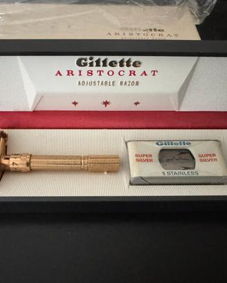 Gillette Aristocrat Adjustable Gold USA anni '60