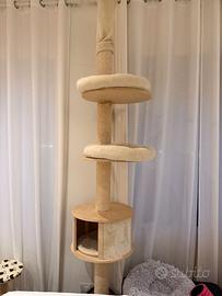Tiragraffi gatto con staffa parete