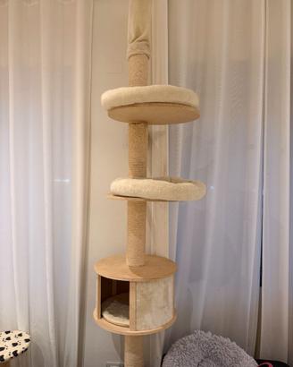 Tiragraffi gatto con staffa parete