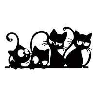 Arte murale in acrilico gatti . Nuovo!