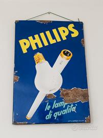 💡 Insegna Smaltata PHILIPS misura 57x38cm