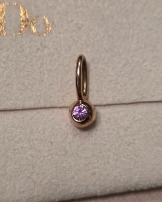 Charm Dodo Bollicine  zaffiro rosa