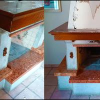 camino marmo a legna