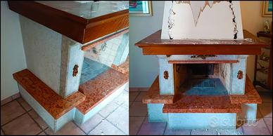 camino marmo a legna