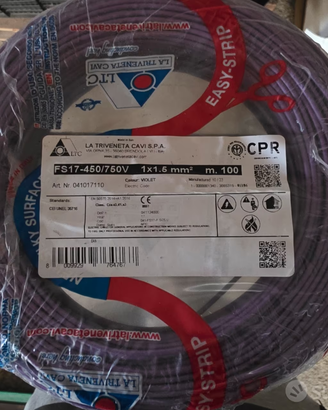 Cavo Filo Unipolare 1 x 1.5 mm La Triveneta Viola