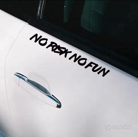 Adesivo no risk no fun