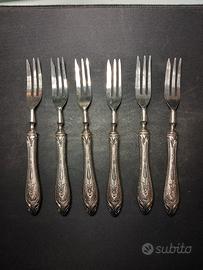 posate da dolce in argento 800