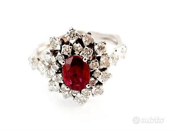 Anello Astralia  Kate Oro 18kt  Diamanti  Rubino