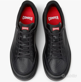 Sneakers Camper pelle nera nuove con scatola
