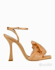 Sandali con tacco, raso seta, rosa, Casadei, n.41